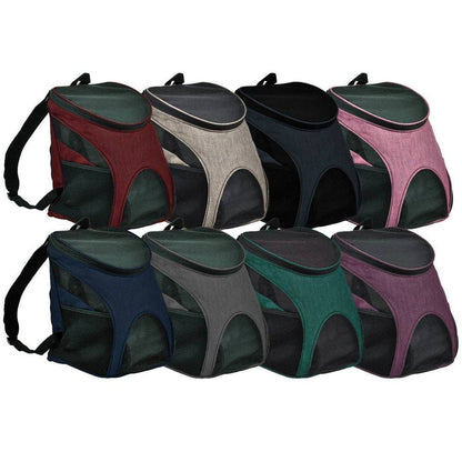 Dogline Pet Carrier Pack: Pink / S 8.5” x W 11.6” x H 13.8”