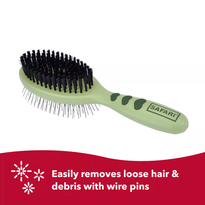 Safari Pin and Bristle Combo Dog Brush, Medium