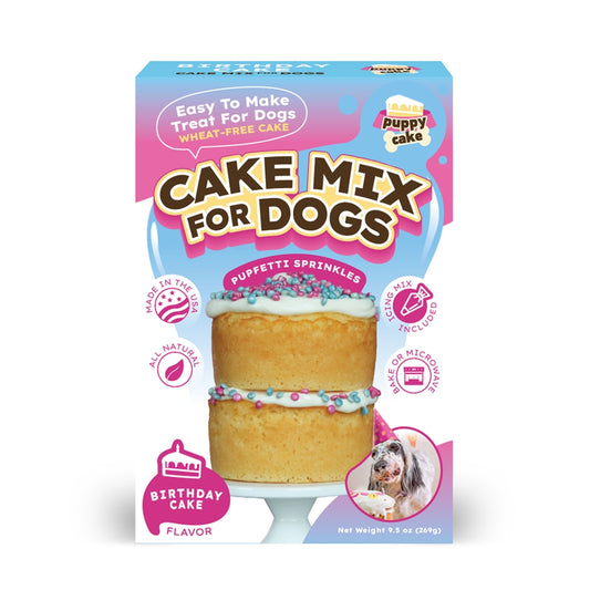 Puppy Cake Mix Birthday Cake Flavored with Pupfetti Sprinkles, 9.5 oz
