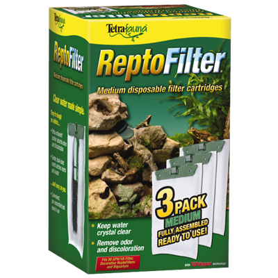 Tetrafauna ReptoFilter Cartridges Replacements, Medium