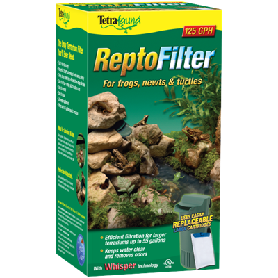 Tetrafauna ReptoFilter for Frogs, Newts & Turtles, 125 GPH