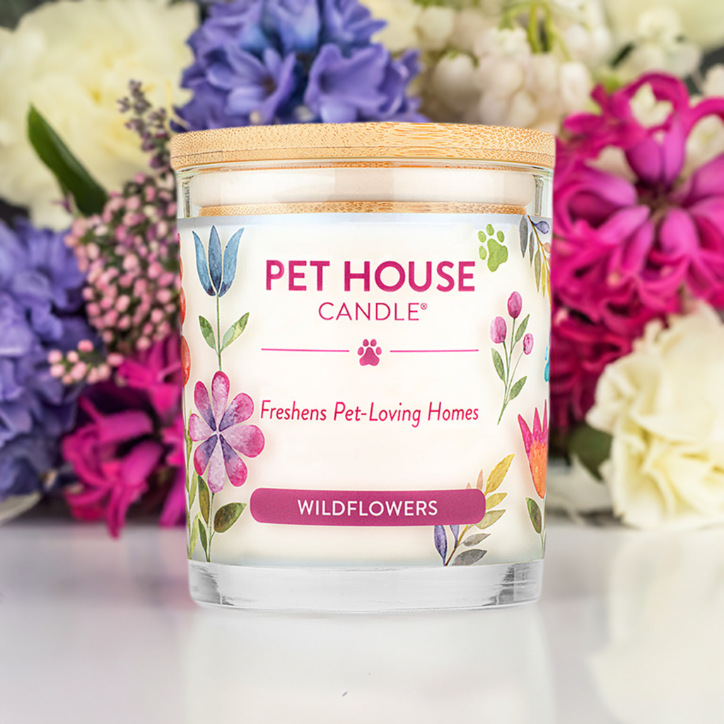 Pet House Wildflowers Plant-Based Soy Wax Candle 9 oz