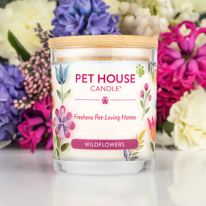 Pet House Wildflowers Plant-Based Soy Wax Candle 9 oz