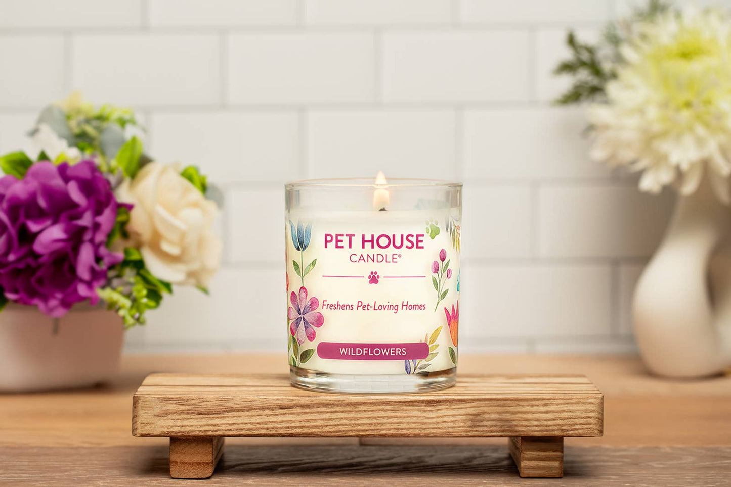 Pet House Wildflowers Plant-Based Soy Wax Candle 9 oz