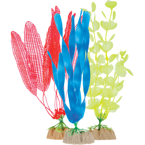 GloFish Fluorescent Aquarium Plant, 3 count