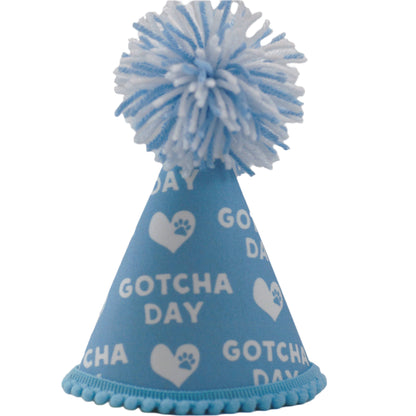 Pup Party Hats Gotcha Day Blue Party Hat: M