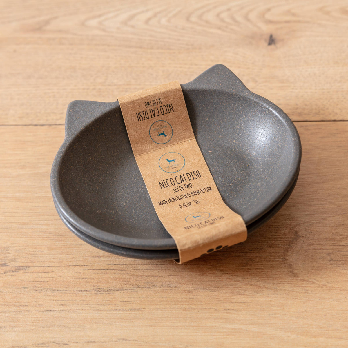 Nico Bamboo Cat Bowl: Pink