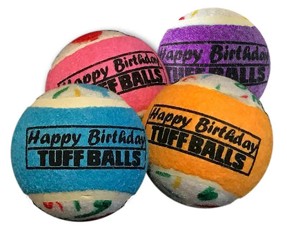 Petsport Happy Birthday Tuffballs Jr. Dog Toy