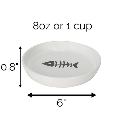 Oscar Classic Round Cat Dish: Pink