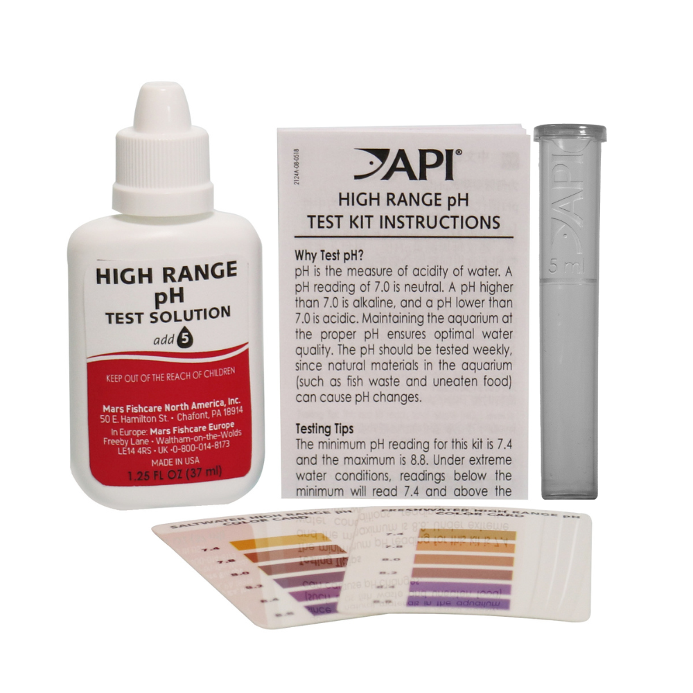 API High Range pH Fresh & Salt Water Aquarium Test Kit