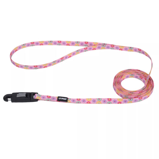 Li'l Pals Patterned Dog Leash with E-Z Snap, Daisy Multi-Color