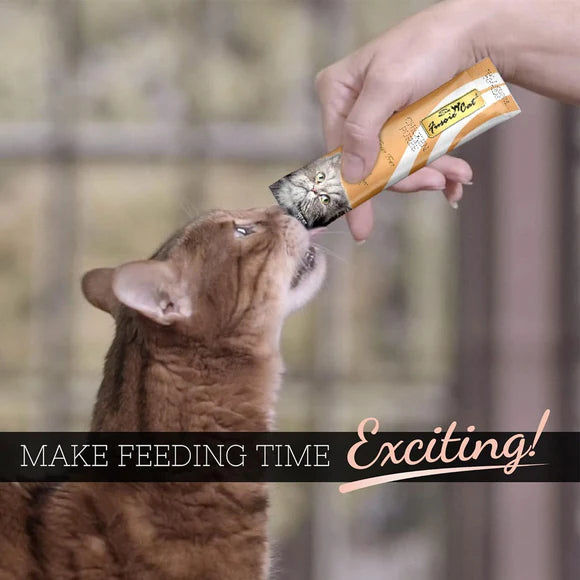 Fussie Cat Chicken Puree Lickable Cat Treats, .5-oz x 4-Tubes