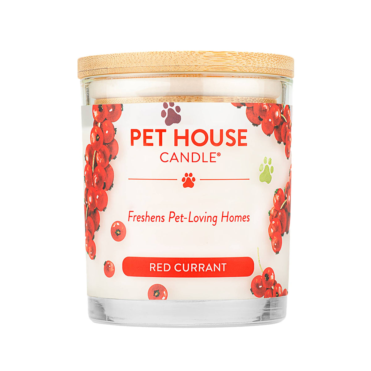 Pet House Candle Red Currant Plant-Based Soy Wax Candle 9 oz