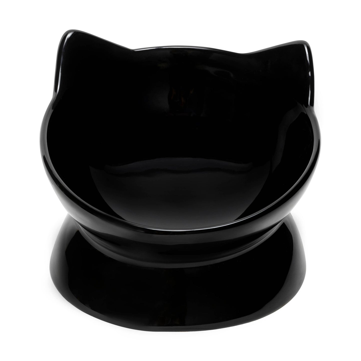 Oscar Tilt Cat Dish: Gray
