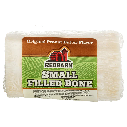 RedBarn Filled Bone, Small Peanut Butter