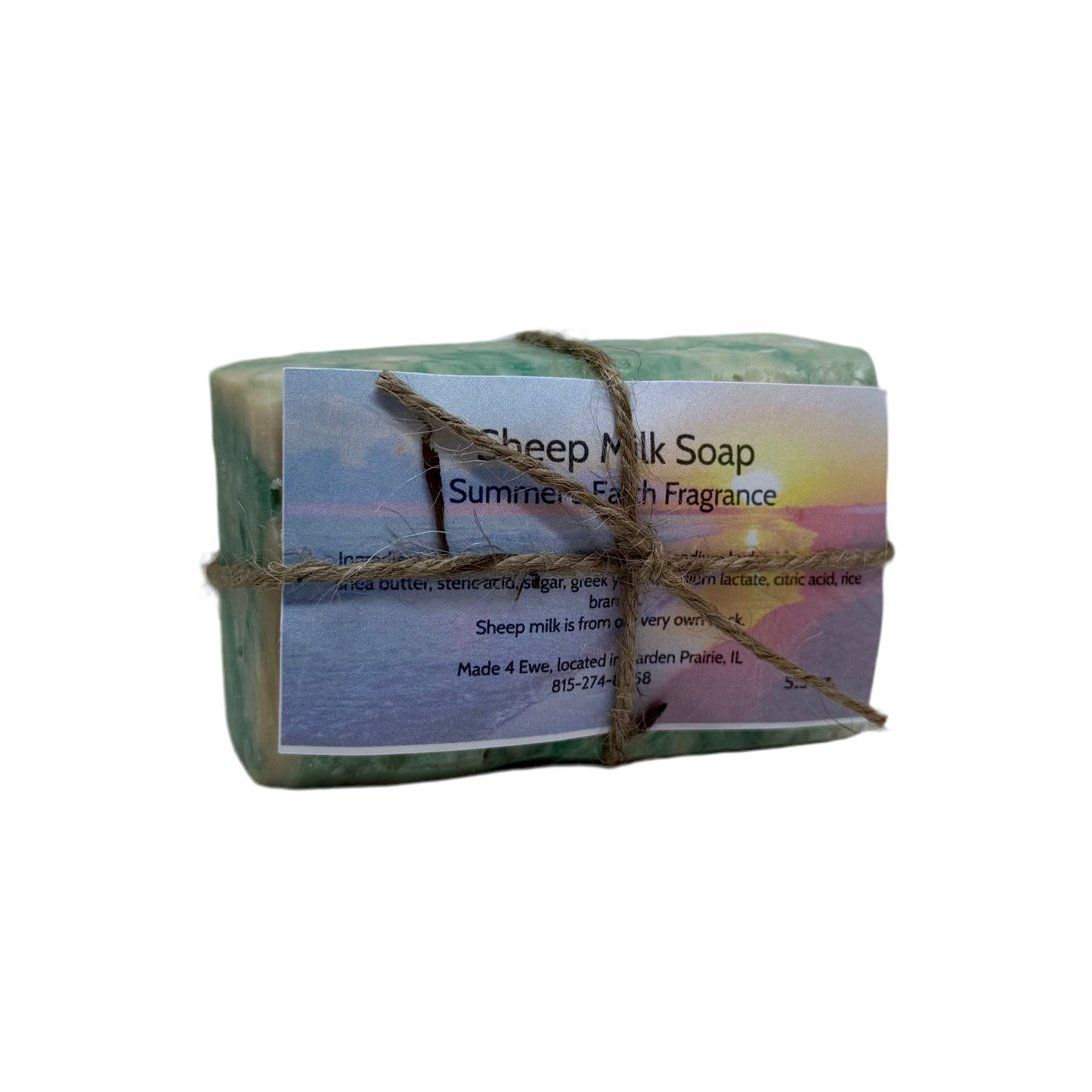 Made 4 Ewe Sheep Milk Soap, Summer's Earth 5.5 oz