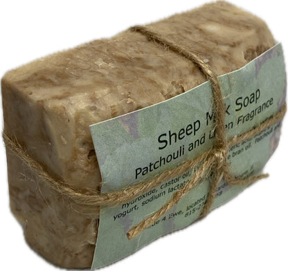 Made 4 Ewe Sheep Milk Soap, Patchouli & Linen 5.5 oz