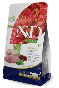 Farmina N&D Quinoa DIGESTION – Lamb, Quinoa, Fennel and Mint Recipe Dry Cat Food