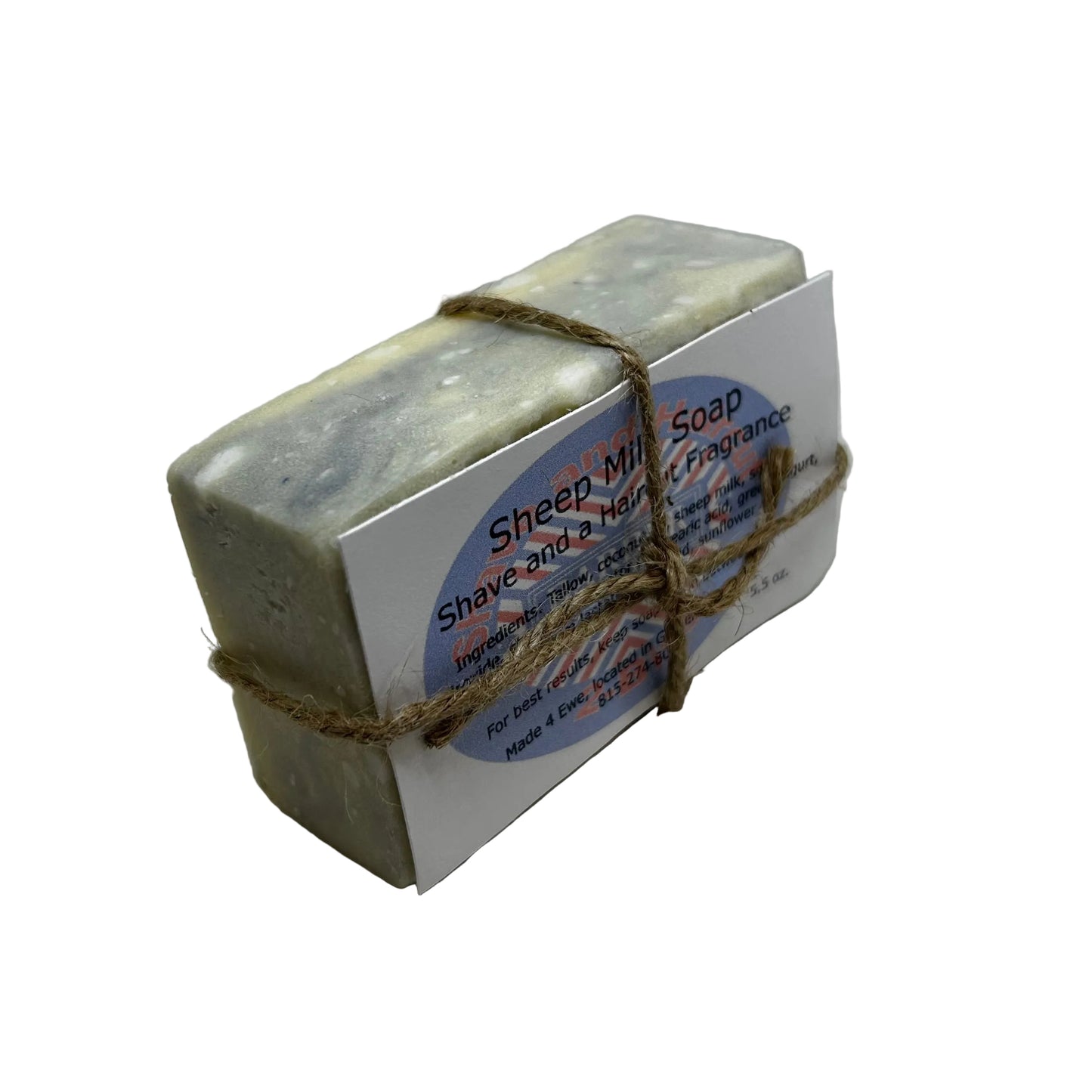 Made 4 Ewe Sheep Milk Soap, Shave and a Haircut 5.5 oz