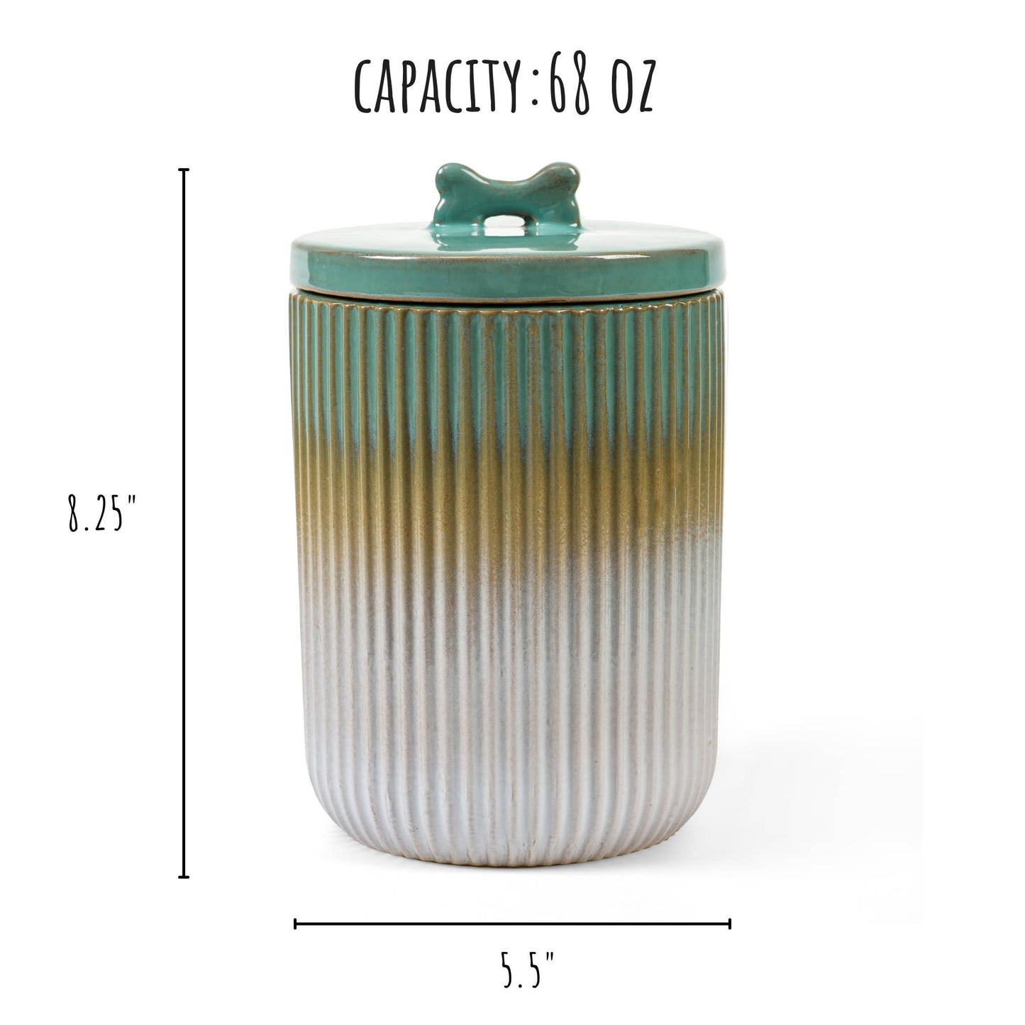 Skandi Treat Canister: Green