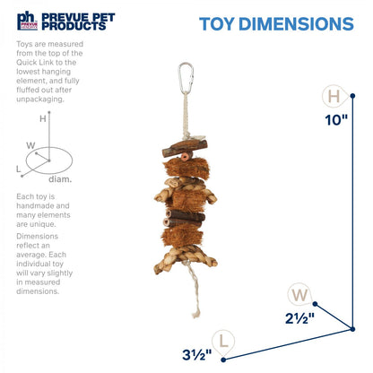 Prevue Coco Rope Mini Bird Toy