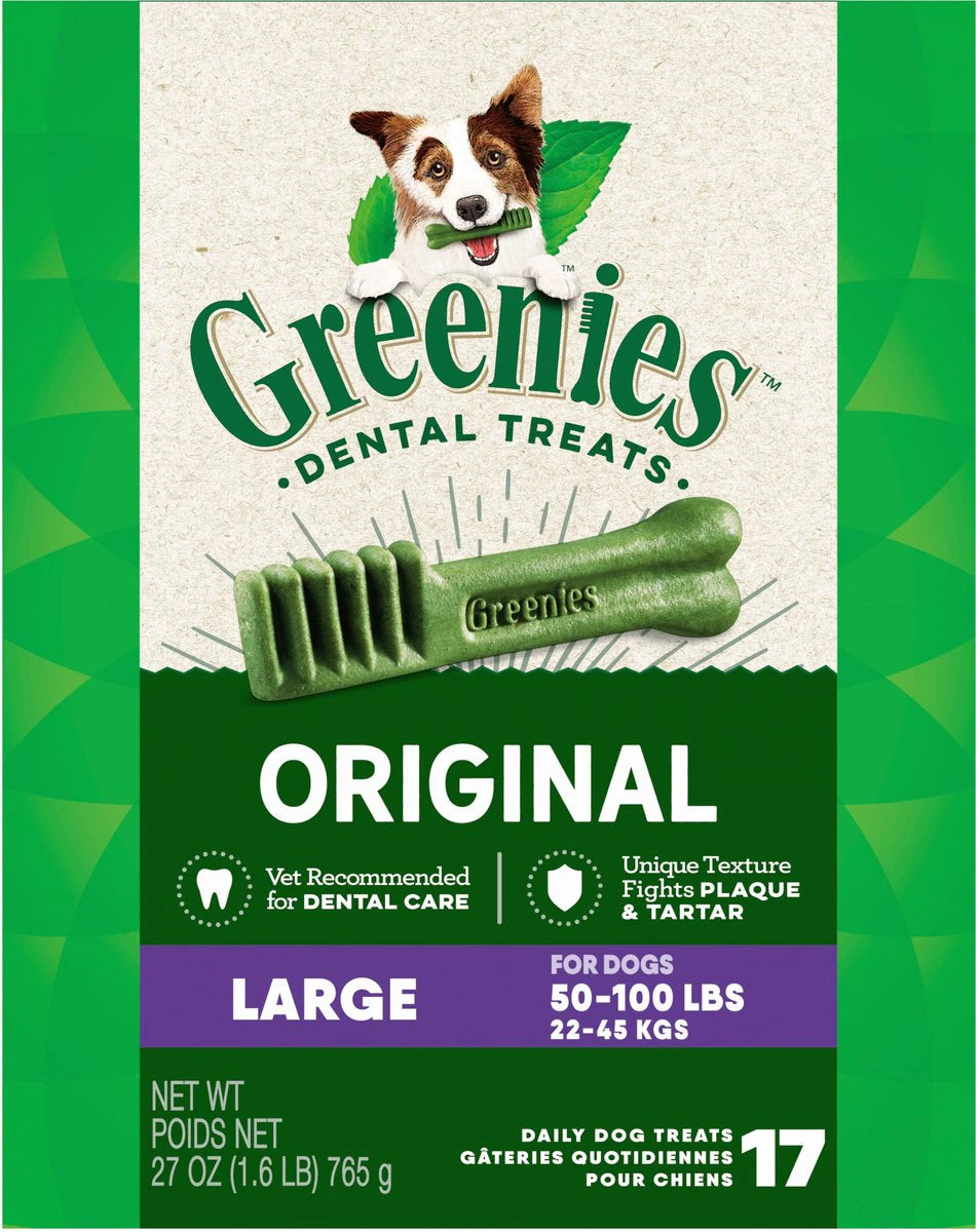 Greenies Large Dental Dog Treats, 17 Count