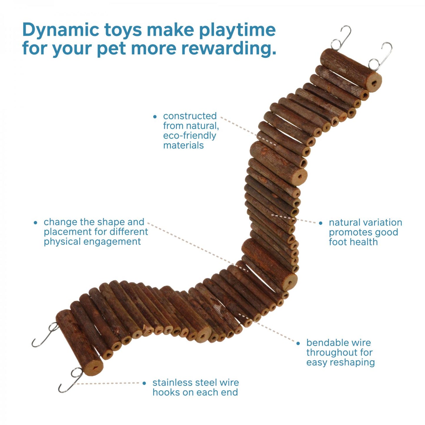 Prevue Pet Toy Wonder Walk Bird Ladder, Large