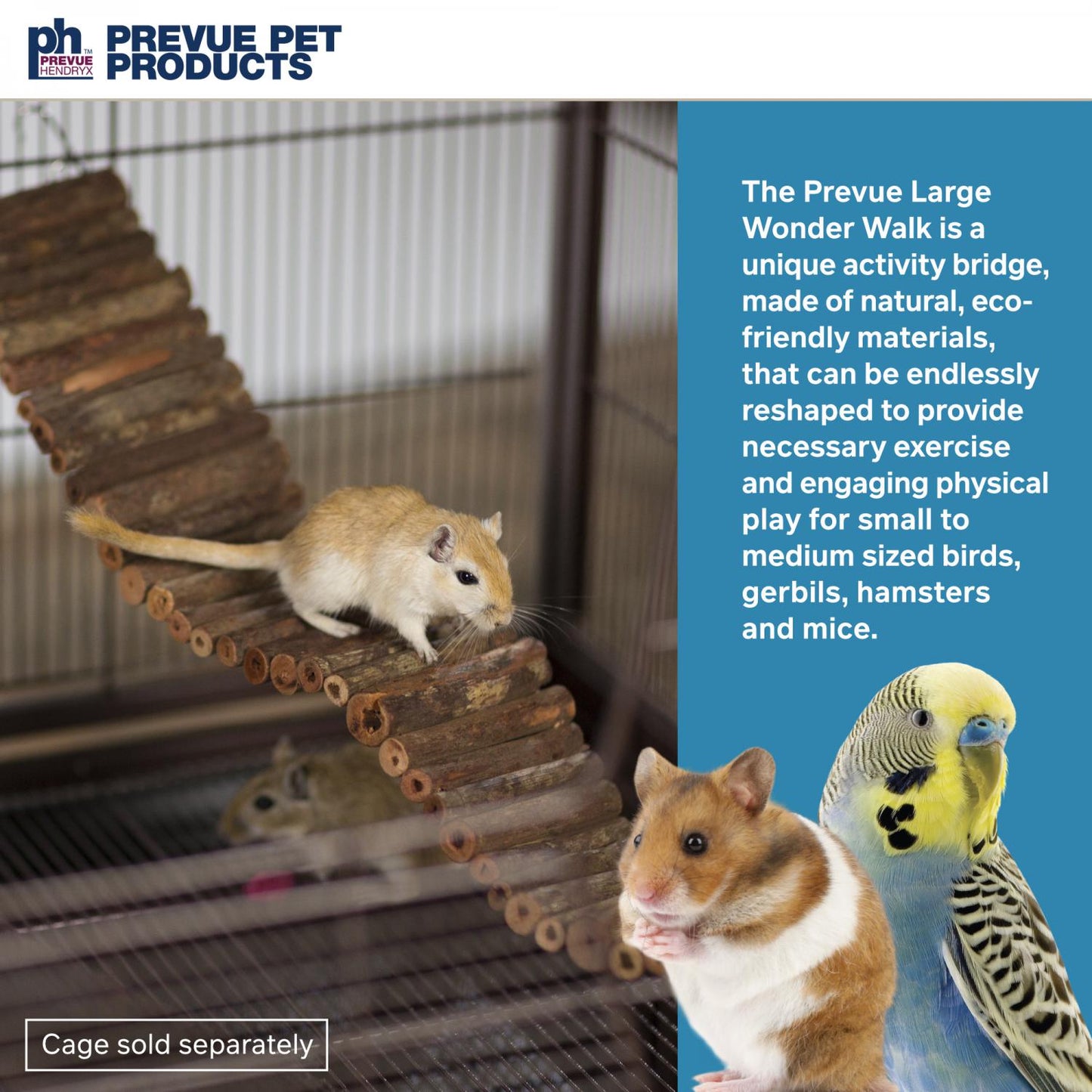 Prevue Pet Toy Wonder Walk Bird Ladder, Large