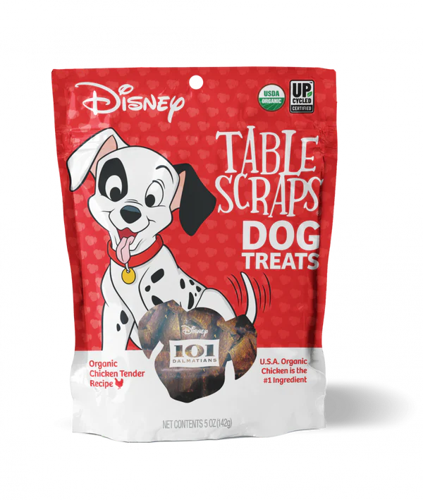 Disney Table Scraps Organic Chicken Tender Recipe Jerky Dog Treats 5 oz. Bag