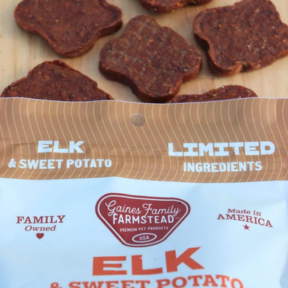 Gaines Family Farmstead Elk & Sweet Potato Fillets Dog Treats, 6 oz