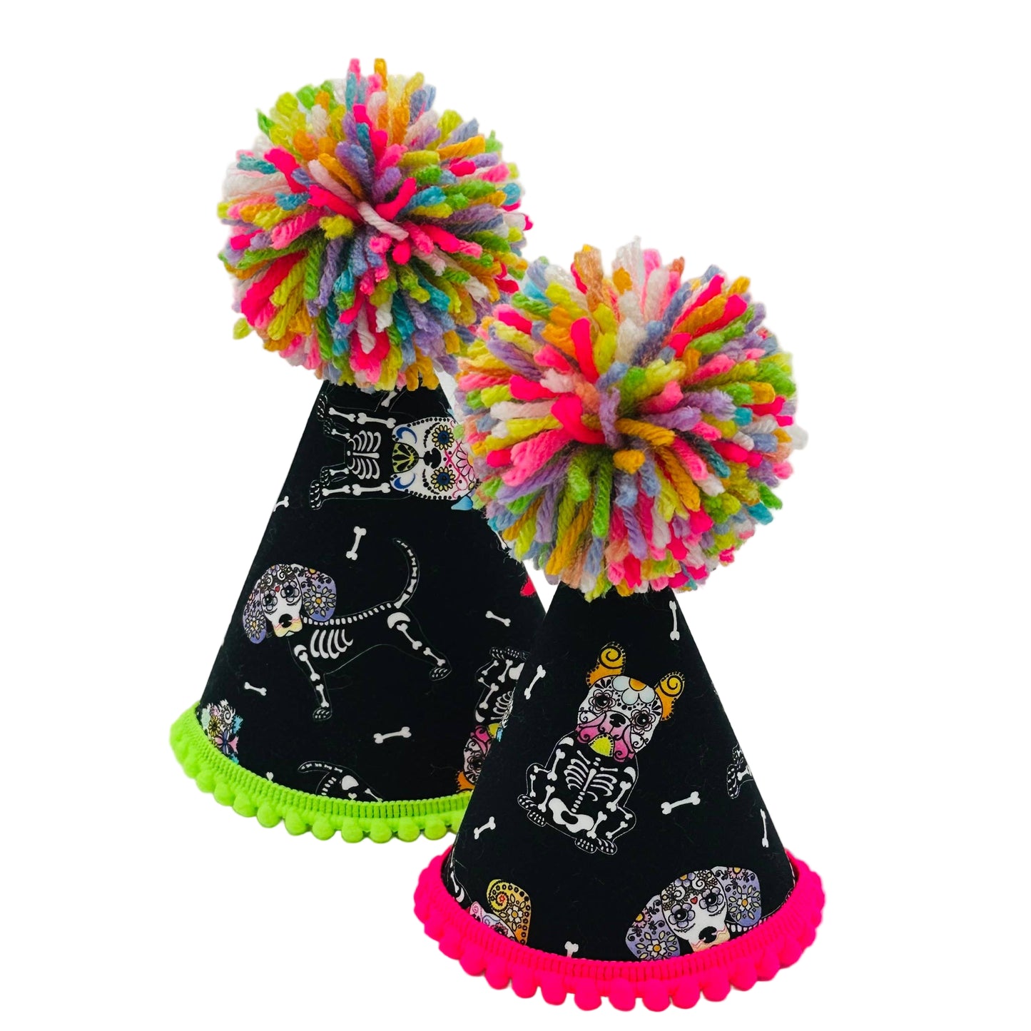 Pup Party Hats Day of the Dead Party Hat: L