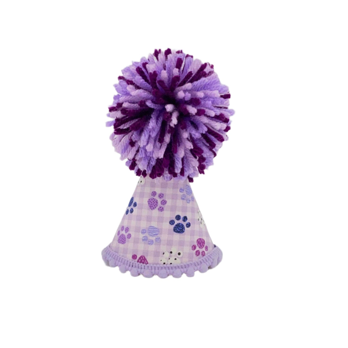Pup Party Hats Purple Paw Party Hat: M
