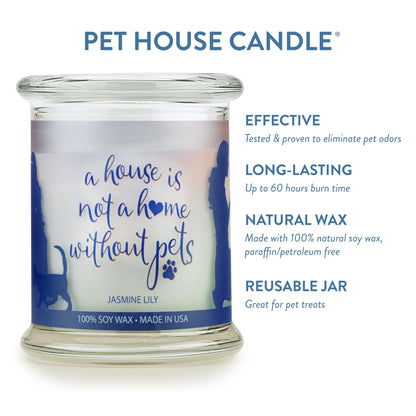 Pet House Jasmine Lily Plant-Based Soy Wax Candle
