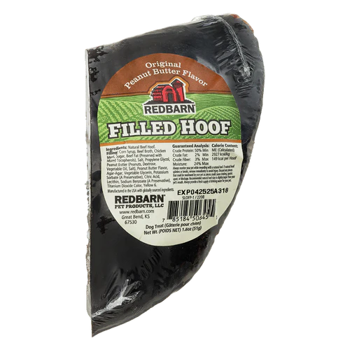 RedBarn Filled Hoof, Peanut Butter Flavor