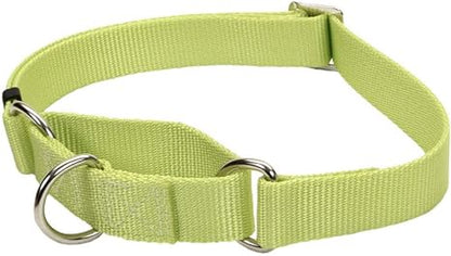 No! Slip Martingale Adjustable Dog Collar, Lime