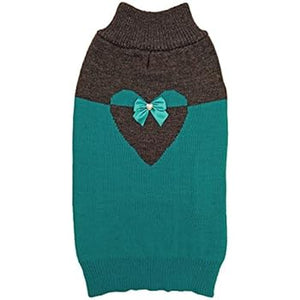 Fashion Pet Teal Love U Sweater