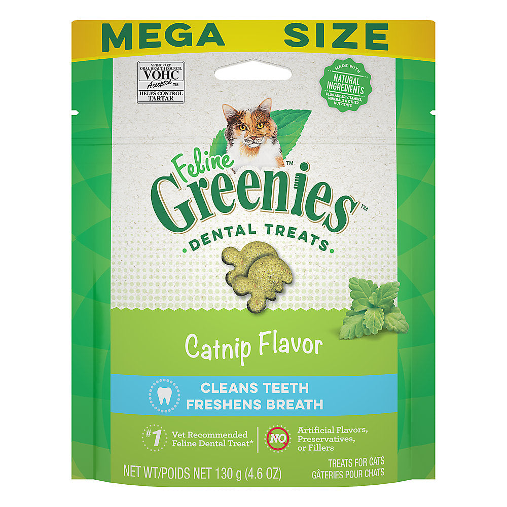 Greenies Natural Catnip Flavor Adult Dental Cat Treats