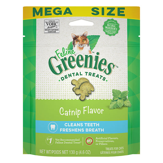 Greenies Natural Catnip Flavor Adult Dental Cat Treats