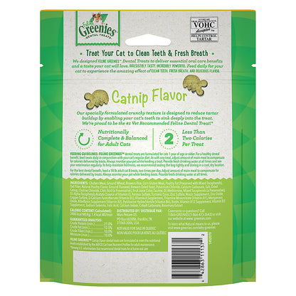 Greenies Natural Catnip Flavor Adult Dental Cat Treats