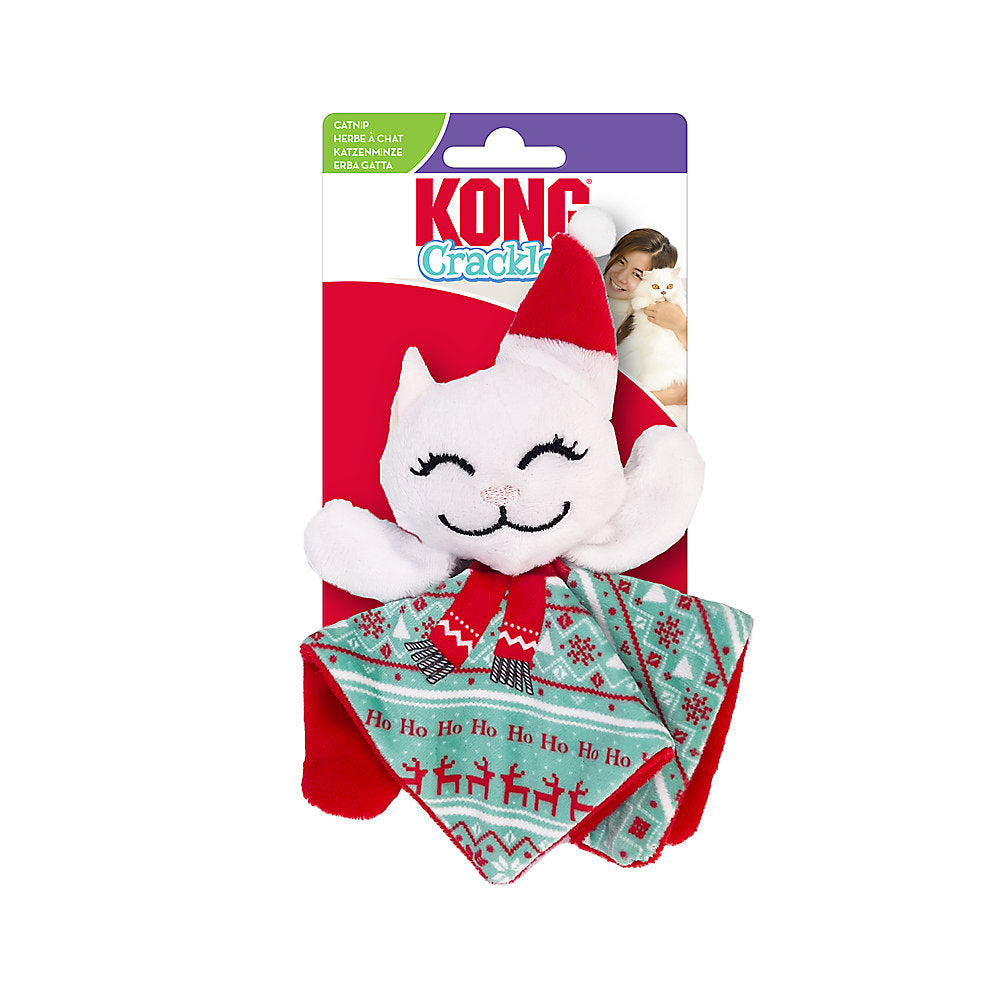 Kong Holiday Crackle Santa Kitty