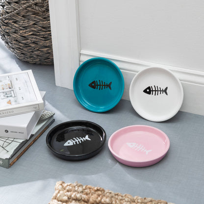 Oscar Classic Round Cat Dish: Pink