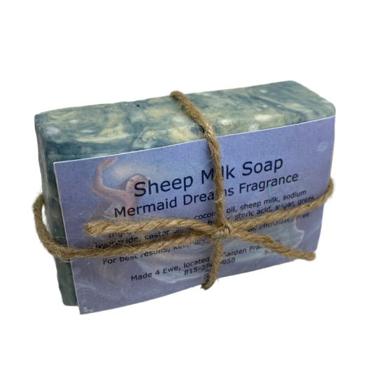 Made 4 Ewe Sheep Milk Soap, Mermaid Dreams 5.5 oz