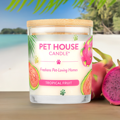 Pet House Tropical Fruit Plant-Based Soy Wax Candle 9 oz