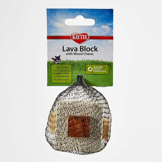 Kaytee Lava Block with Wood Chews for Small Animals