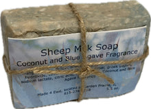 Load image into Gallery viewer, Made 4 Ewe Sheep Milk Soap, Coconut and Blue Agave 5.5 oz
