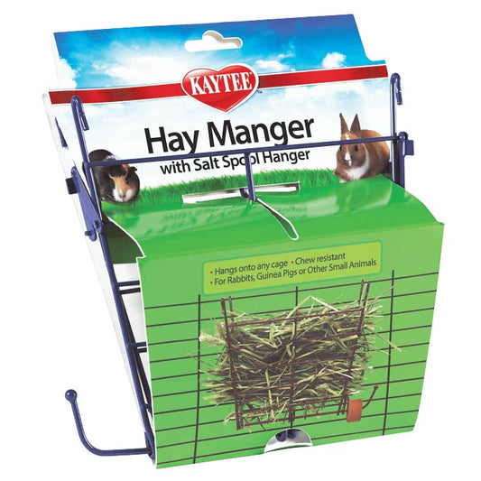 Kaytee Hay Manager & Salt Spool Hanger Small Pet Feeder
