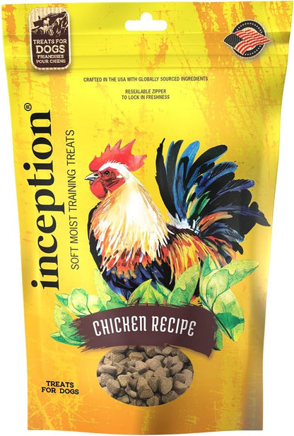 Inception Chicken Flavored Soft & Chewy Dog Training Treats, 4 oz.