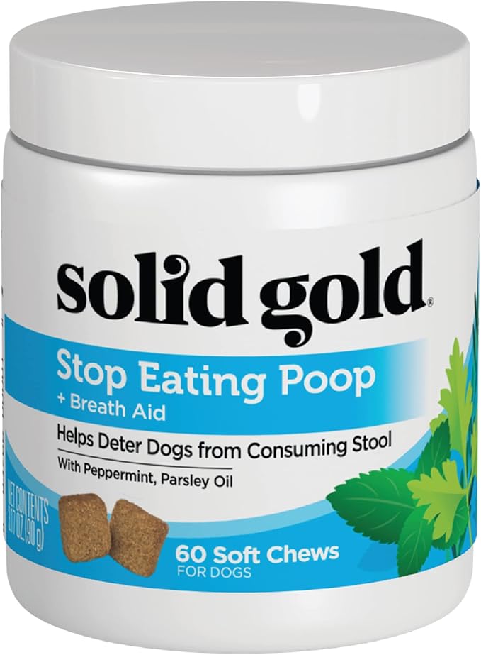 Solid Gold Stop Eating Poop Chews for Dogs Natural Supplement for Dogs