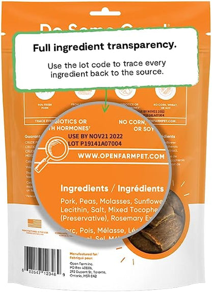 Open Farm Dehydrated Pork Dog Treats 4.5 oz