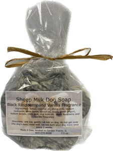 Made 4 Ewe Sheep Milk Dog Soap, Black Raspberry & Vanilla 7.5 oz